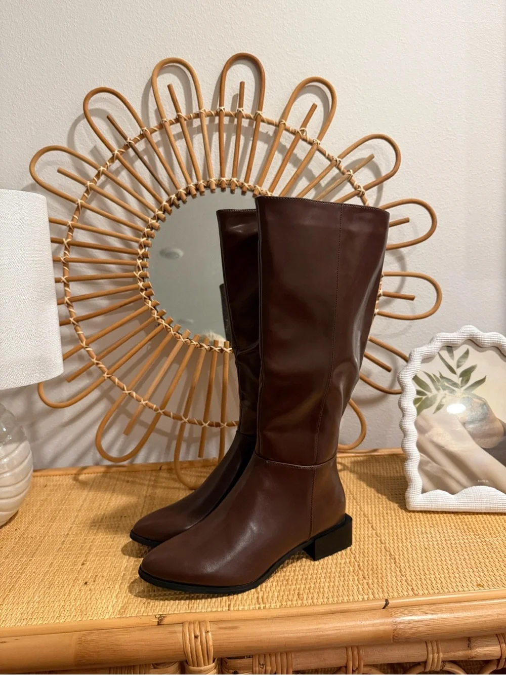 Size 8 Shoe N Tale Women's Over-the-Knee Leather Boots - Brown